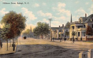 Raleigh North Carolina Hillsboro Street Vintage Postcard U1225