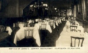 Real Photo Park View, Luchow's German Restaurant New York, USA 1911 