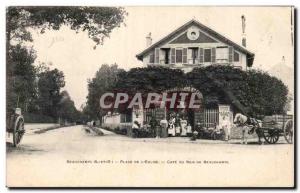 Old Postcard Beauchamps instead of & # 39eglise Cafe wood Beauchamps