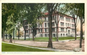 Glen Falls NY Detroit Publishing #11928~Neighbors of High School~c1910 Postcard