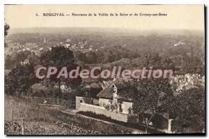 Postcard Old Bougival Panorama Of The Valley Of The Seine And Croissy-sur-Seine