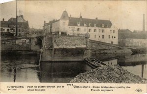 CPA Compiegne- Pont du pierre detruit FRANCE (1009070)