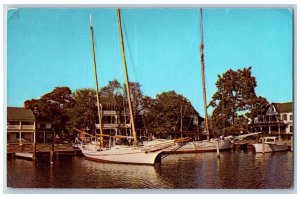 St. Michaels Maryland MD Postcard Chesapeake Bay Maritime Museum c1974 Vintage