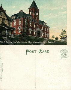 EASTON PA ALSA PACKER INSTITUTE VALLEY AVE. & NESQUAHONING STR. ANTIQUE POSTCARD