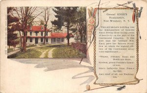 GENERAL KNOX'S HEADQUARTERS NEW WINDSOR NEW YORK  POSTCARD (c. 1905)