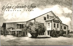 Postcard San Jacinto Inn in Houston, Texas