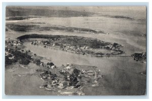 1938 View Of Cape Porpoise From The Air Kennebunk Port Maine ME Vintage Postcard