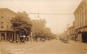 7th E. Centre Sts. real photo - Ashland, Pennsylvania PA Postcard