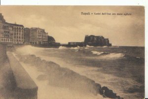 Italy Postcard - Napoli - Castel Dell´Ovo Con Mare Agitata -  Ref 14200A