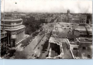 Postcard Spain Madrid - panoramic partial view