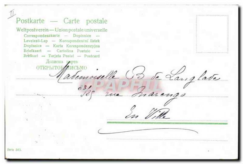 Old Postcard Fantasy Still Life Apples