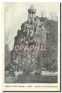 Old postcard Collection Diary Belvedere Paris Buttes Chaumont