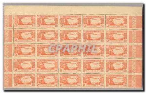 Dahomey COMPLETE SHEET 5 100 TP Poste Aerienne 6f90 Red orange ** TTB