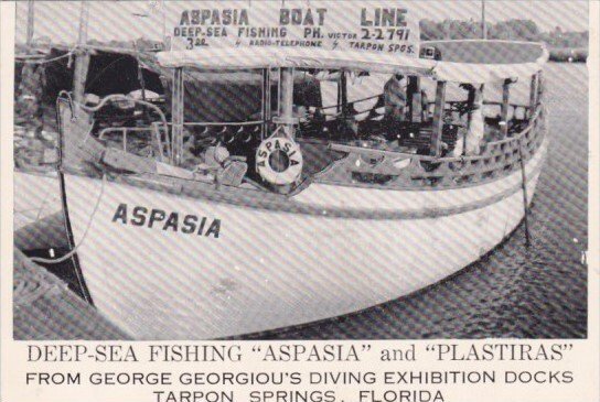 Aspasia Deep Sea Fishing Boat Tarpon Springs Florida