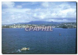 Postcard Fort de France Martinique Modern City View of the sea