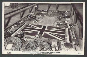 1920 RPPC* WWI Grave Of Unknown Warrior Brought To Westminster Abbey See Info