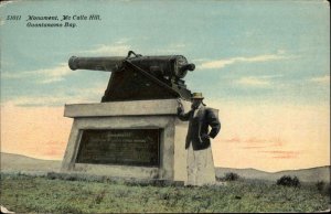 Guantanamo Bay Cuba McCalla Hill Cannon Monument USS North Dakota Cancel