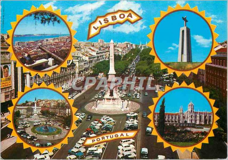 Modern Postcard Souvenir Lisbon Lisboa