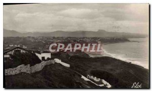 Postcard Old Guethary Basses Pyrenees Beach View and Guethary Basically the t...