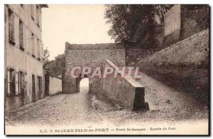 Postcard Old Port St Jean Pied De Porte St Jacques Entree fort