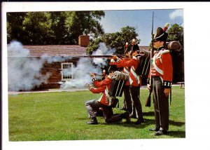 Red Coats, Firing Riffles, Historic Fort York, Toronto, Ontario