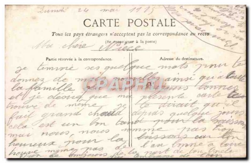 Old Postcard J & # 39ai Picked these flowers for you Army Man