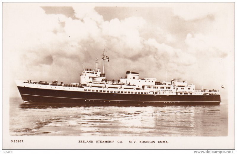 RP;  Zeeland Steamship Co., M. V. KONINGIN EMMA, Ocean Liner, 10-20s