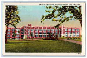 Medical Laboratories University Of Iowa Building Iowa City IA Vintage Postcard 