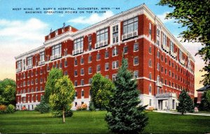 Minnesota Rochester St Mary's Hospital West Wing Showing Operating Rooms...