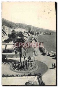 Old Postcard Menton The Promenade des Anglais