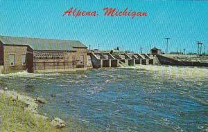 Michigan Alpena 9th Street Dam Scene Of Spring Smelt and Steelhead Fishing