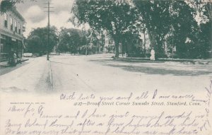 STAMFORD , Connecticut, PU-1906 ; Broad Street Corner Summer Street