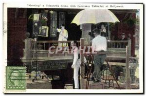 Postcard Old Cinema Shooting in Chinatown scene with Constance Talmadge at Ho...