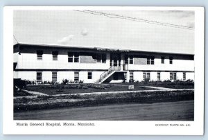 Morris Manitoba Canada Postcard Morris General Hospital Unposted Vintage
