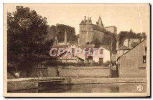 Old Postcard Montargis Canal and Chateau