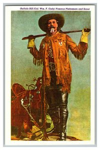 Buffalo Bill (Col. W. F. Cody) North Platte NE Vintage Standard View Postcard 