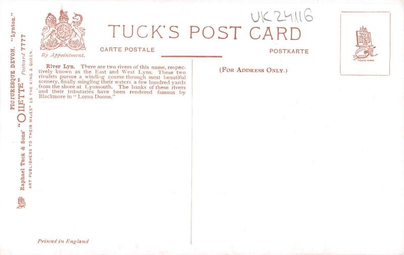 uk24116 river lyn  lynton picturesque devon uk