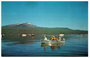 Diamond Lake Is The Home Of The Rainbow Trout Fishing Postcard Posted 1973