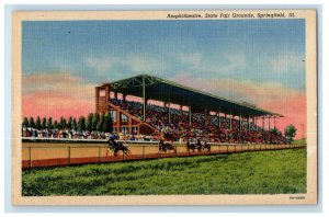 c1940s Ampitheatre State Fair Grounds, Springfield IL Vintage Postcard