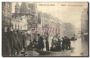 Old Postcard Crue of the Seine Paris Street view of Lyon