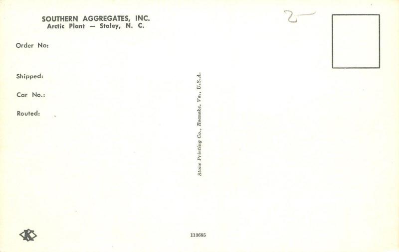 Staley North CarolinaSouthern Aggregates Sand & GravelArtic Plant