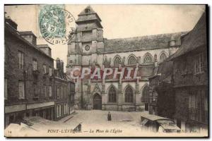 Old Postcard Pont L & # 39Eveque Place of & # 39eglise