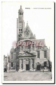 Postcard Old Paris Saint Etienne du Mont