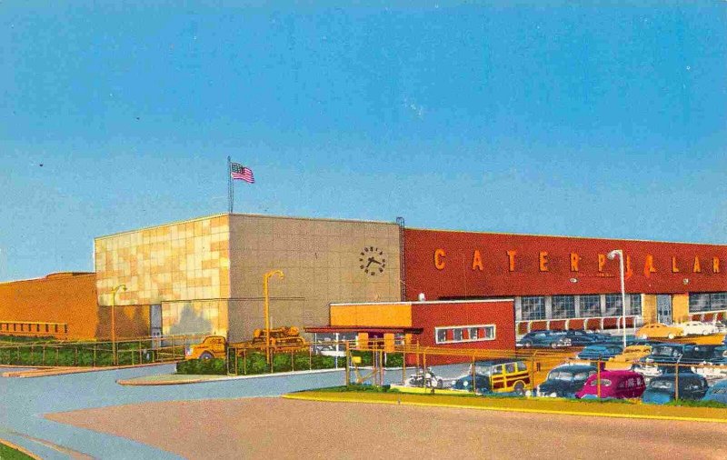 Caterpillar Tractor Factory Peoria Illinois postcard 