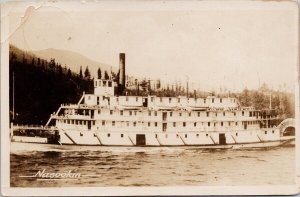 SS 'Nasookin' Steamship Kootenay Lake BC Gowen Sutton RPPC Postcard H29 *as is