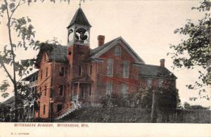 Wittenberg Wisconsin Academy Street View Antique Postcard K100441