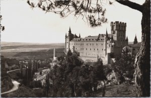 Spain Segovia Una Vista del Alcazar Vintage RPPC C107