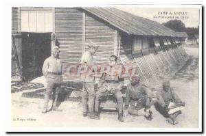 Camp Mailly Old Postcard The barber camp (hairdresser) (reproduction)