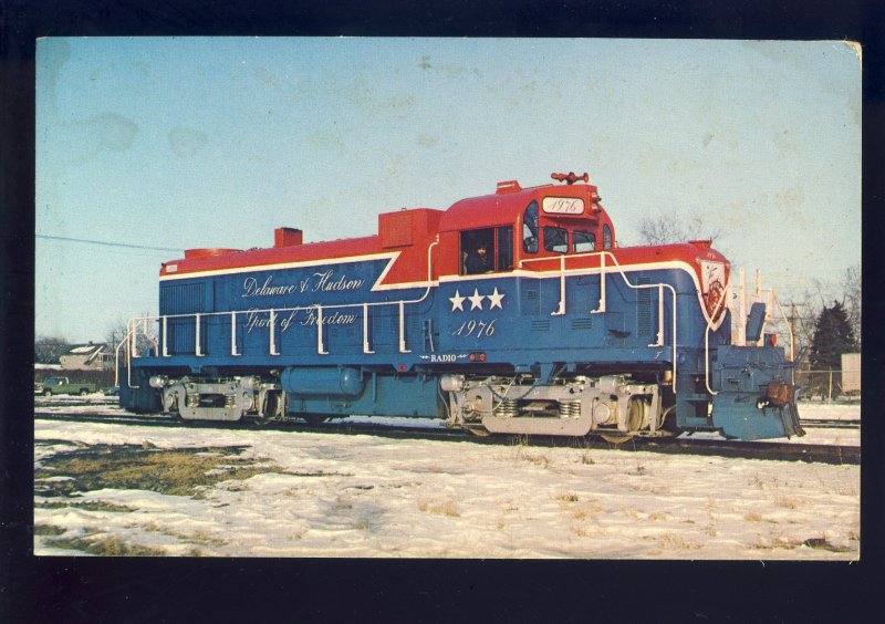 Delaware & Hudson 1976 Locomotive Postcard,Railroad/RR, In Colonie, New York/NY