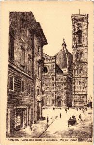 CPA FIRENZE Campanile di Giotto e Cattedrale. Via de' Pecori. ITALY (502170)